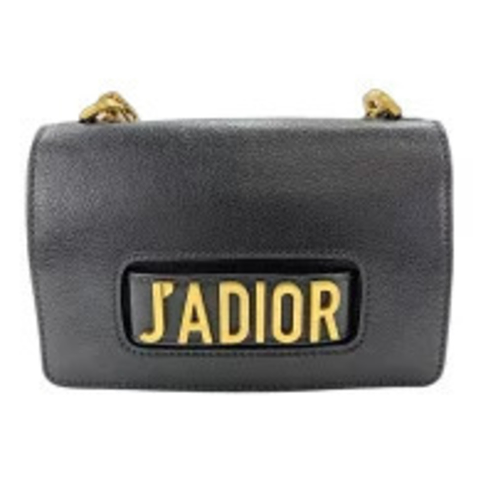 Christian Dior shoulder bag leather black